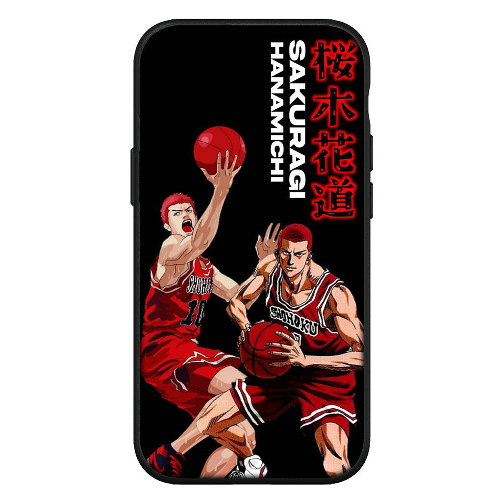 for Samsung Galaxy S25 S24 S23 iPhone 17 16 15 Xiaomi Redmi Note 14 13 12 11 Plus Pro Max XR Phone Case Lovely Slam Dunk Basketball OPPO Huawei Cover