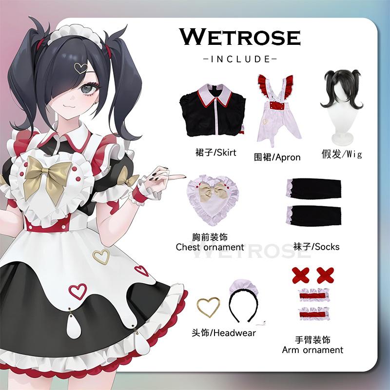 Needy Girl Overdose Maid Dress Amechan K Angel Cosplay Costume Jirai Kei Game Full Set Chou Zetsu Sai Kawa Ten Shi Chan