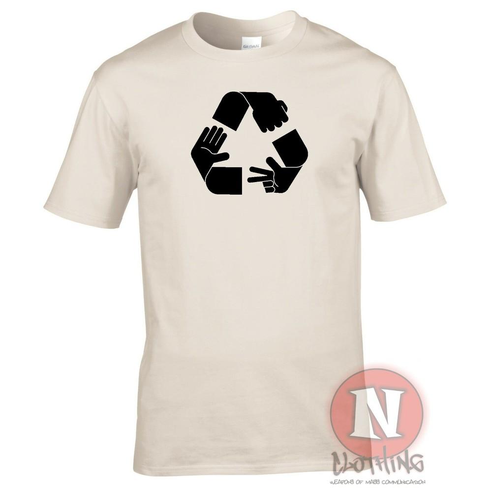 Rock Paper Scissors Recycle TShirt Funny Game Adult Tee