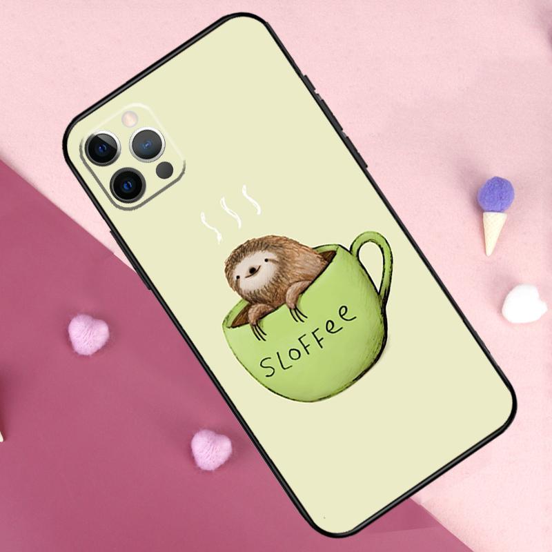 Sloth Animal Cute Phone Case For iPhone 17 Pro Max 17 Air 11 14 15 16 Pro Max Plus 12 13 Mini 16e Back Cover