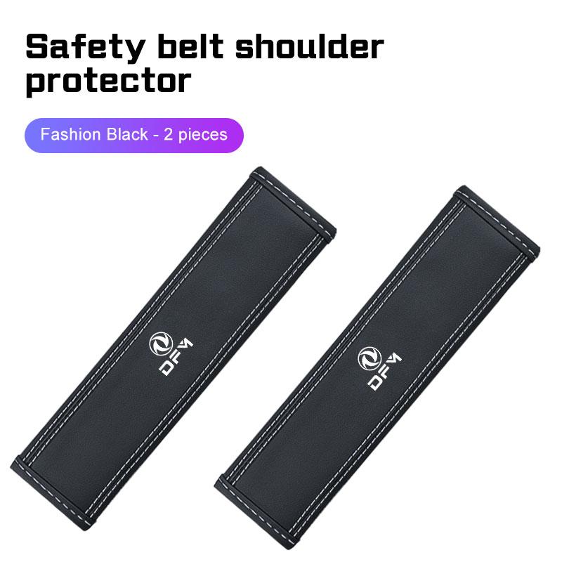 

2Pcs Car Seat Belt Nappa Leather Safety Belt Shoulder Covers For Dongfeng DFSK DFM Glory 560 580 330 370 360 IX5 Car Accessories
