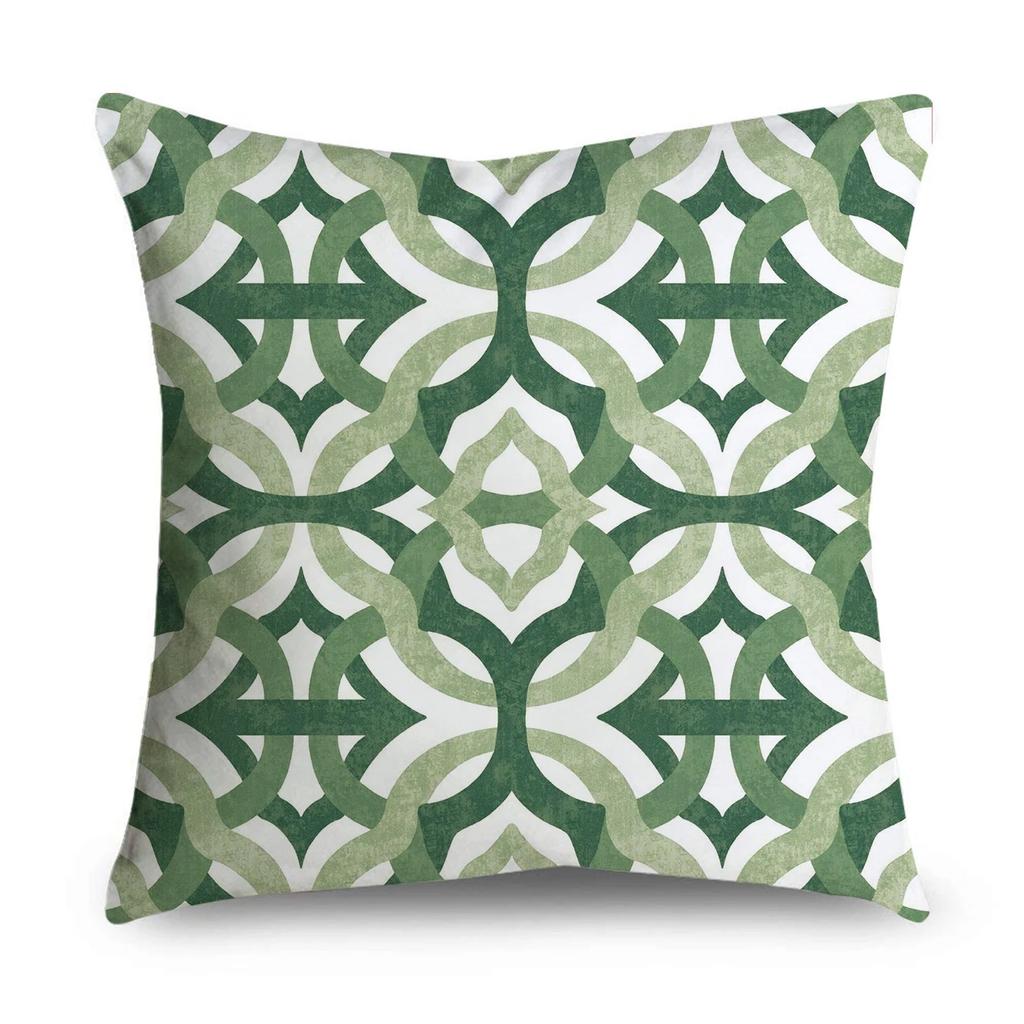 Green Pattern Decorative Pillowcase Bedding Home Decoration Cushion Pillowcase