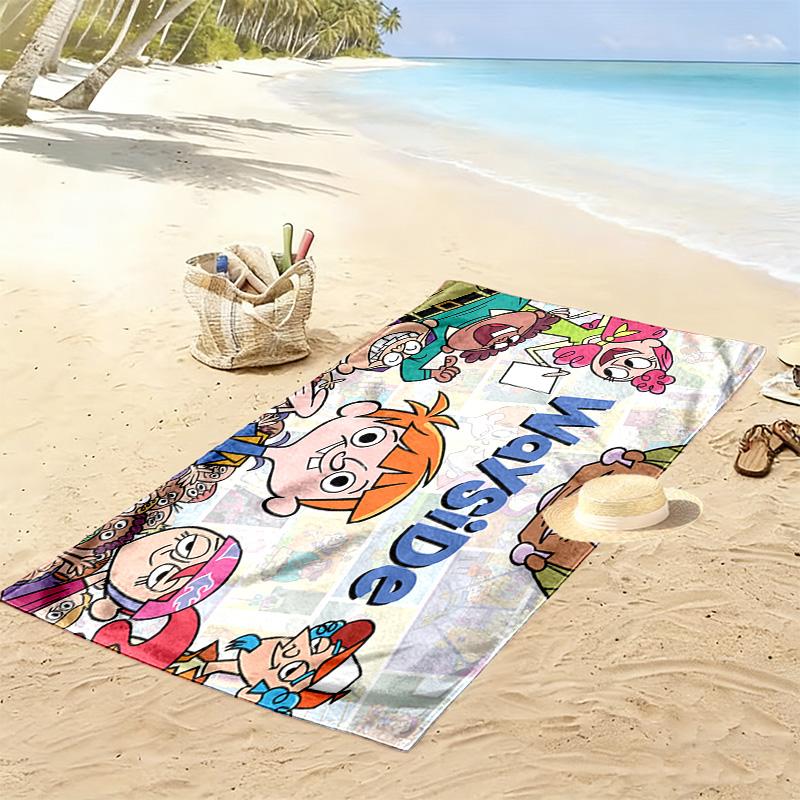 roadside school 2D Flat Print Beach Towel, Large Soft Quick Dry Towel for Beach Camping SwimmingDSTJ0925159