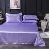 1pc Flat Bed Sheet Silky Bedsheets Solid Color Bed Linen Smooth Flat Sheets Sabanas Para Cama Home Textile Bed Sheets