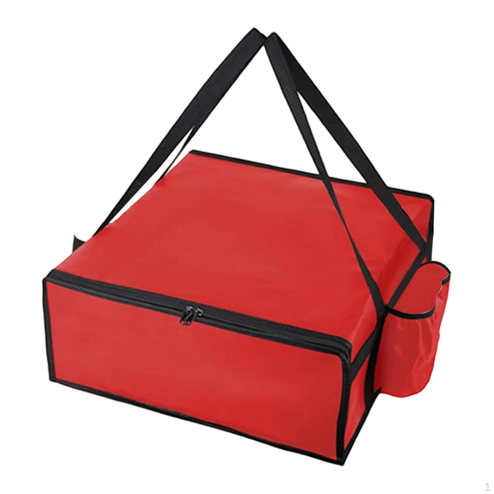 

Insulated Bag Food Delivery Fresh Keeping Pizza Warmer Red L