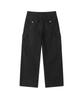 Leondi Chevron Field Cargo Pants - Black