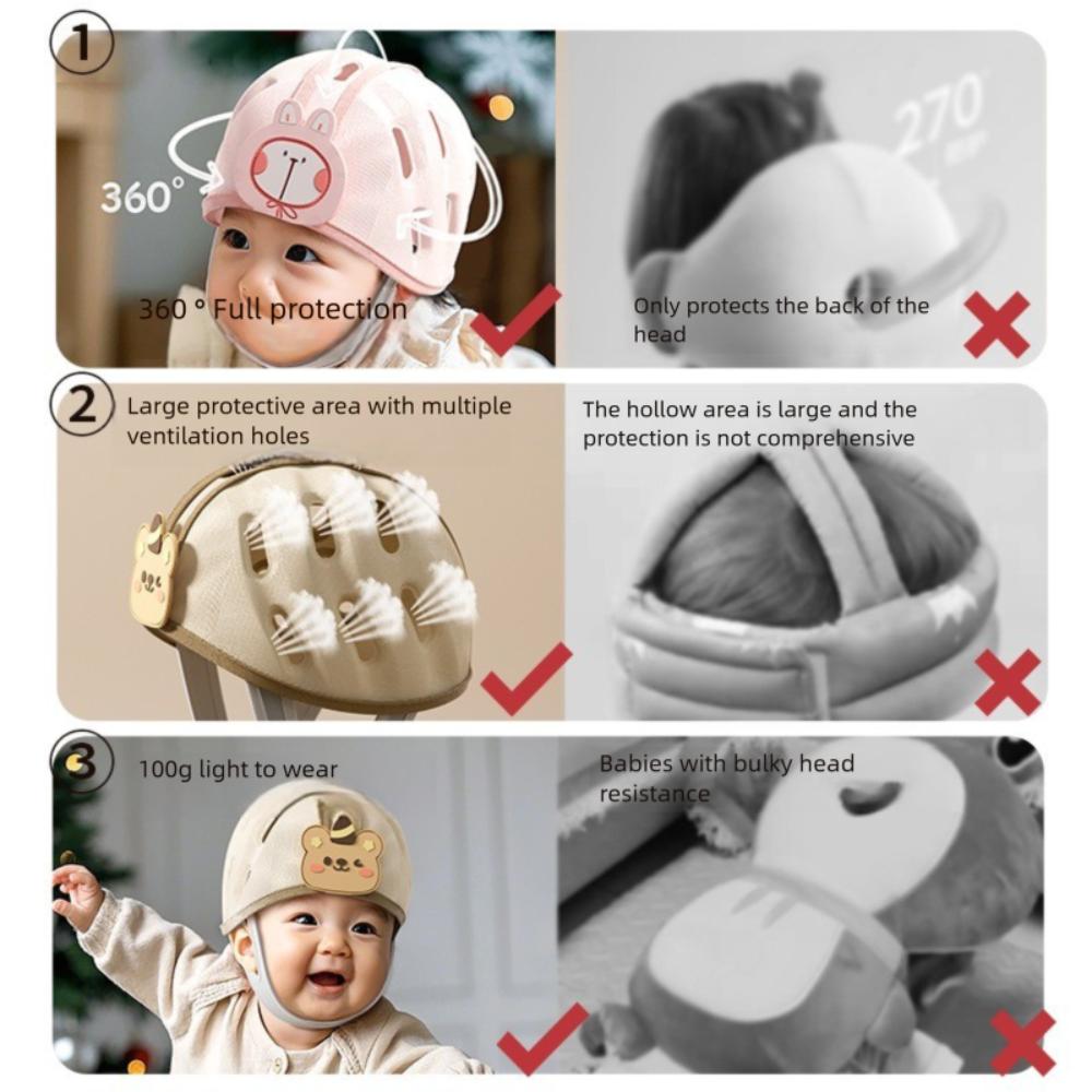 Head Cushion Baby Head Protector Walking Learning Safety Cap Soft Infant Hat Crawling