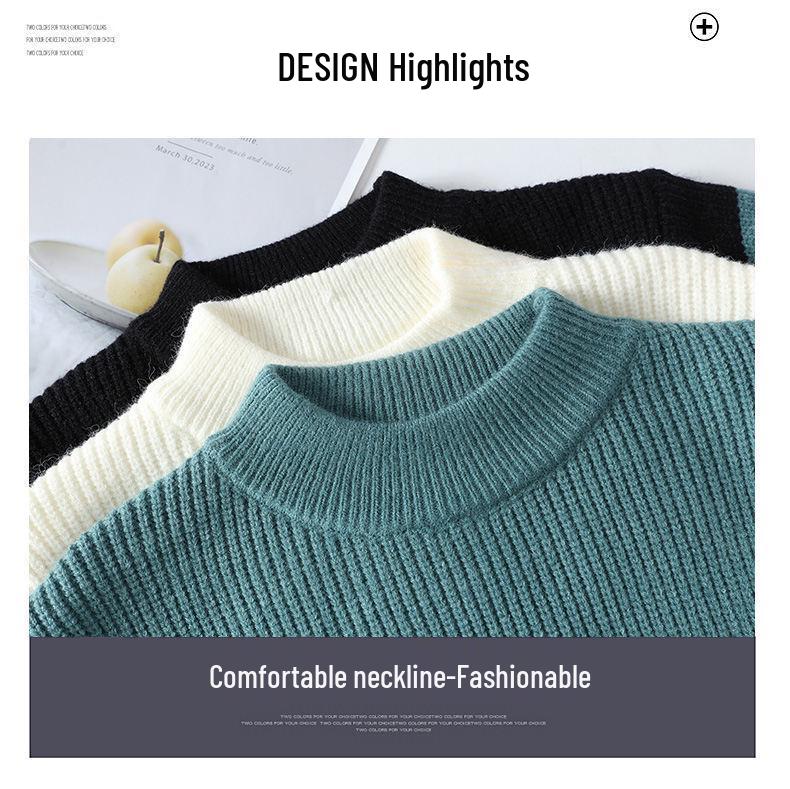 Men's Casual Half-High Collar Sweaters - New for Autumn/Winter 2024