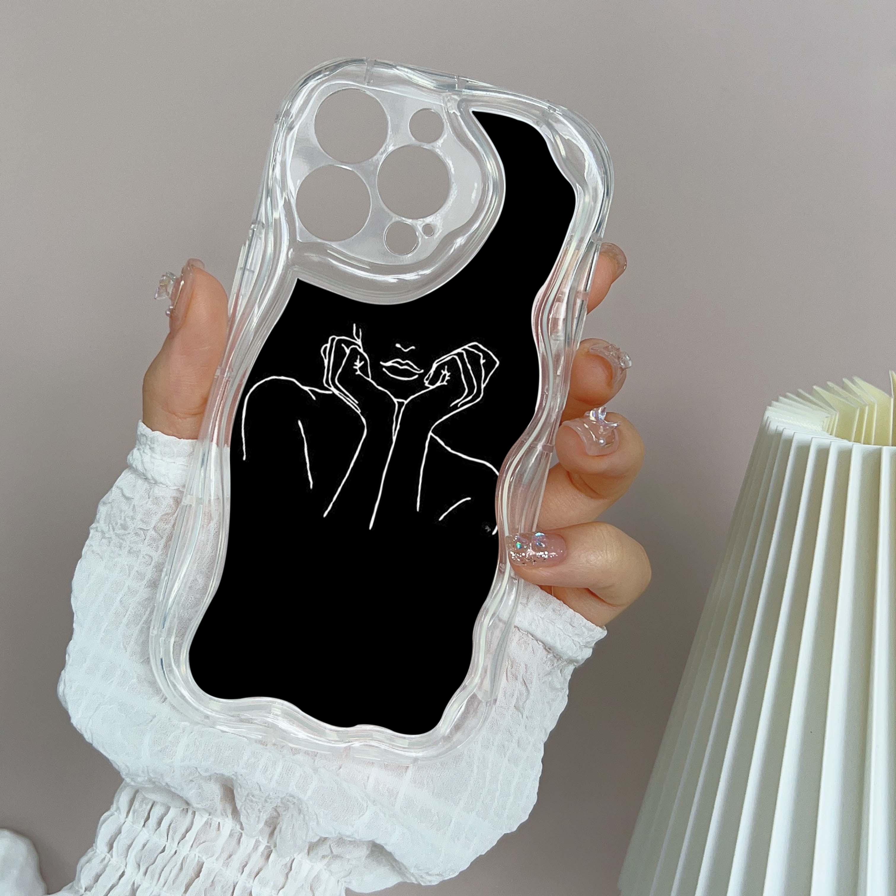 

Ae79 femme Framed Black Art защитные чехлы для телефонов Apple iPhone 16 15 14 13 Pro Max 11 12 mini XR 7 8 6s Plus XS Max SE Wave TPU задняя крышка for iPhone 16 Pro Max