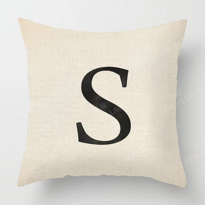 Home Living Room Fashion Letter Decoration Cushion Covers Linen Throw Pillow Covers45*45 Pillowcase 40x40cm 50x50 45x45