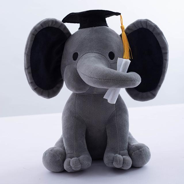Piccoli giocattoli di peluche a forma di elefante, per placare i bambini, simpatici animali di peluche, bambole, accessori per matrimoni, festival musicali, regalo per bambini