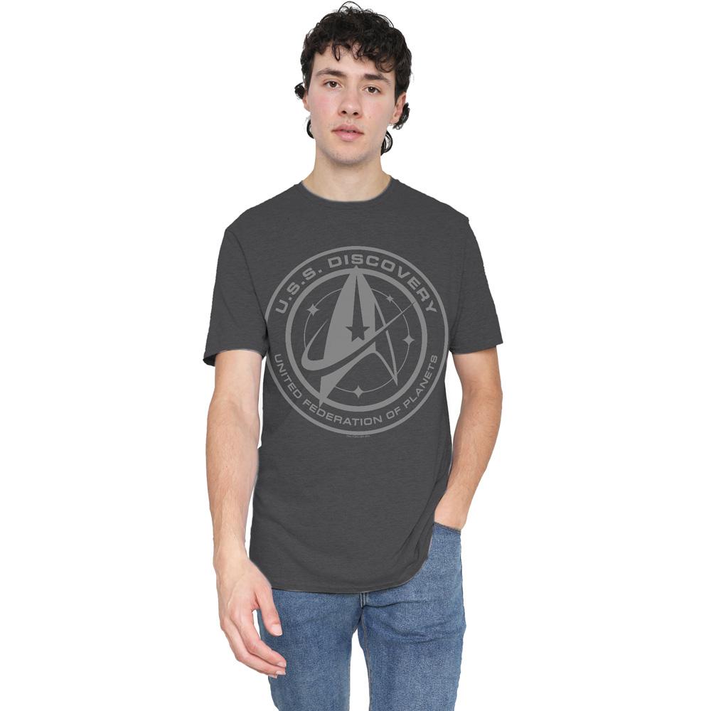Star Trek: Discovery Unisex-Erwachsenen-T-Shirt Discovery Crest