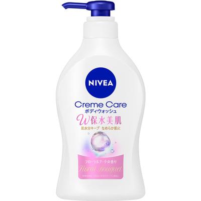 NIVEA Cream Care Body Wash W Peau de beauté retenant l'eau Parfum de bouquet floral Pompe 470ML Gamme de prix moyenne personnelle Savon corporel Appliquer une quantité appropriée
