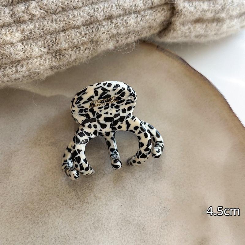 

1 шт. Ins Винтаж, Красный осьминог, Средний, Зажим-краб, Чувство золотой этикетки, Шоколадный, Утолщенный, Захват для волос, Заколка для волос 1pc