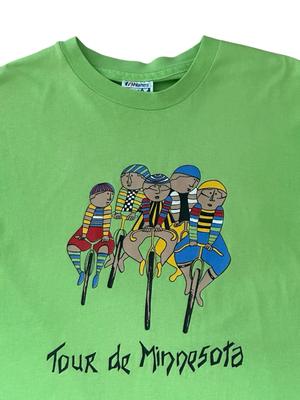 Vintage Tour de Minnesota T-Shirt Herren Größe L Radfahren Radsport 90er USA Rennen