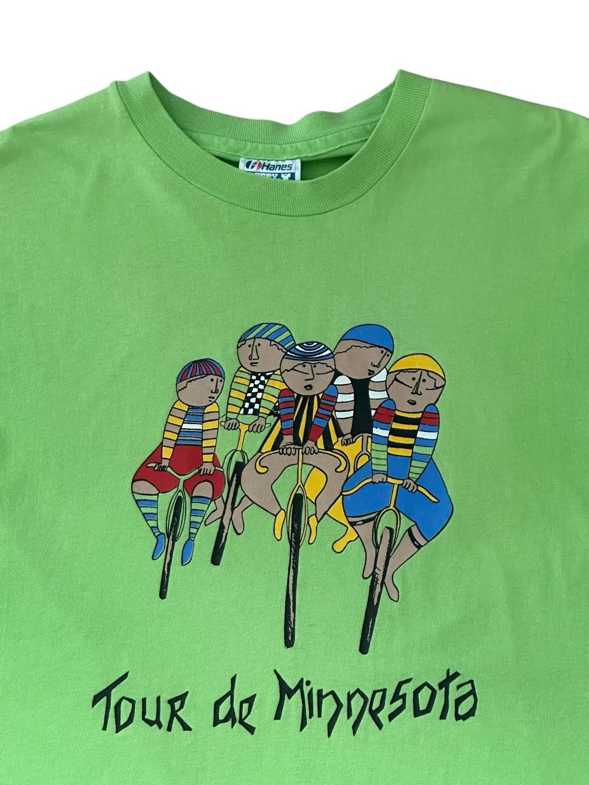 Vintage Tour de Minnesota T Shirt Men’s Large Biking Cycling 90’s USA Race 4XL