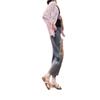 Womens High-Waisted Wide-Leg Straight Jeans 2026 Thin Cotton Blend With Embroidery Cut-Out Detail