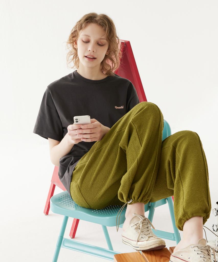 Kkuape Terry 2-Way Jogger Pants_Olive
