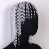 Long fringe Pearl headdress Hair chain Fashion personality Stage Show Hair accessories Ladies Sexy retro exaggerated jewelry acc