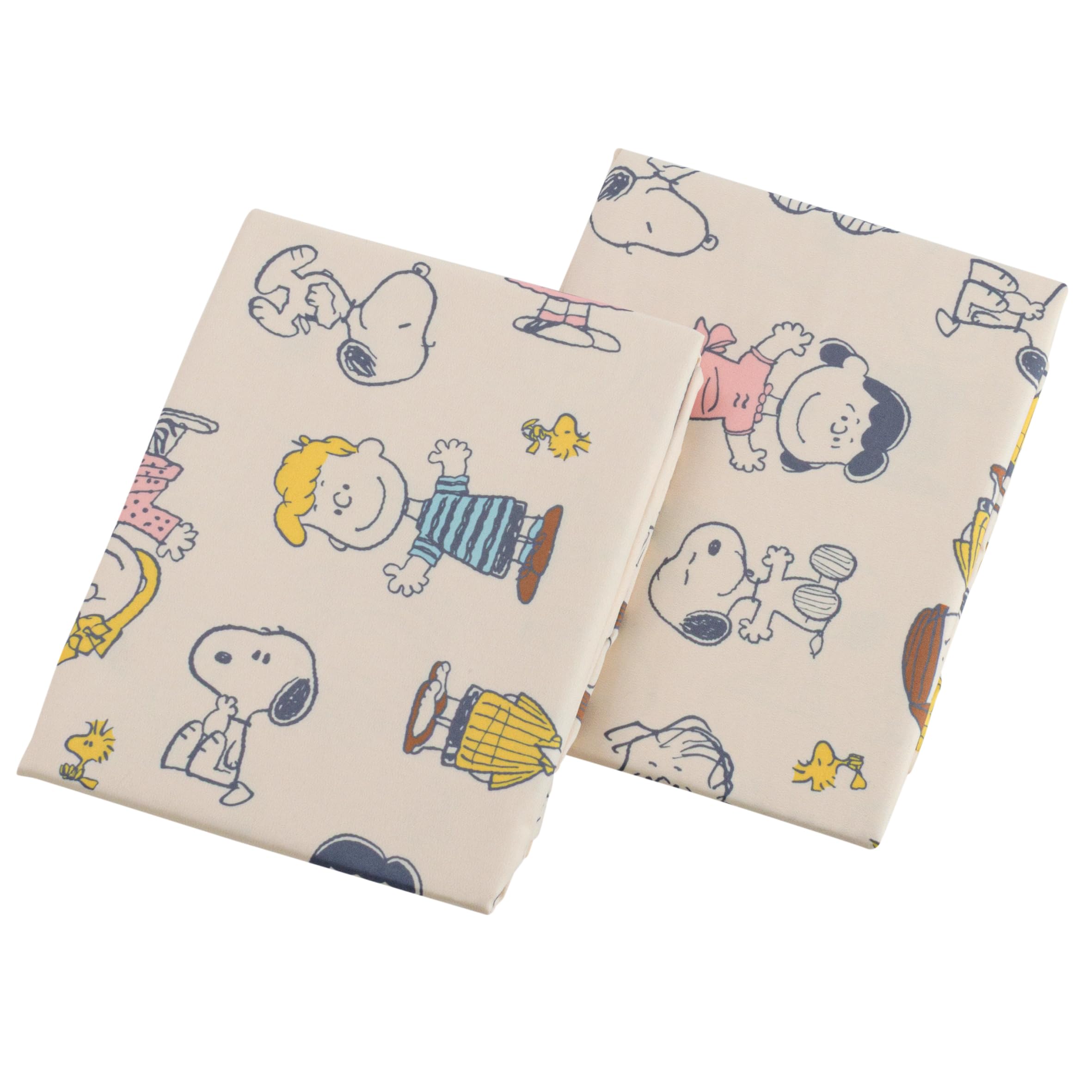 Набор пододеяльников Nishikawa Snoopy для дневного сна в детском саду: пододеяльник и чехол на матрас на молнии с именной биркой (Набор из 2 предметов) (Обычный
