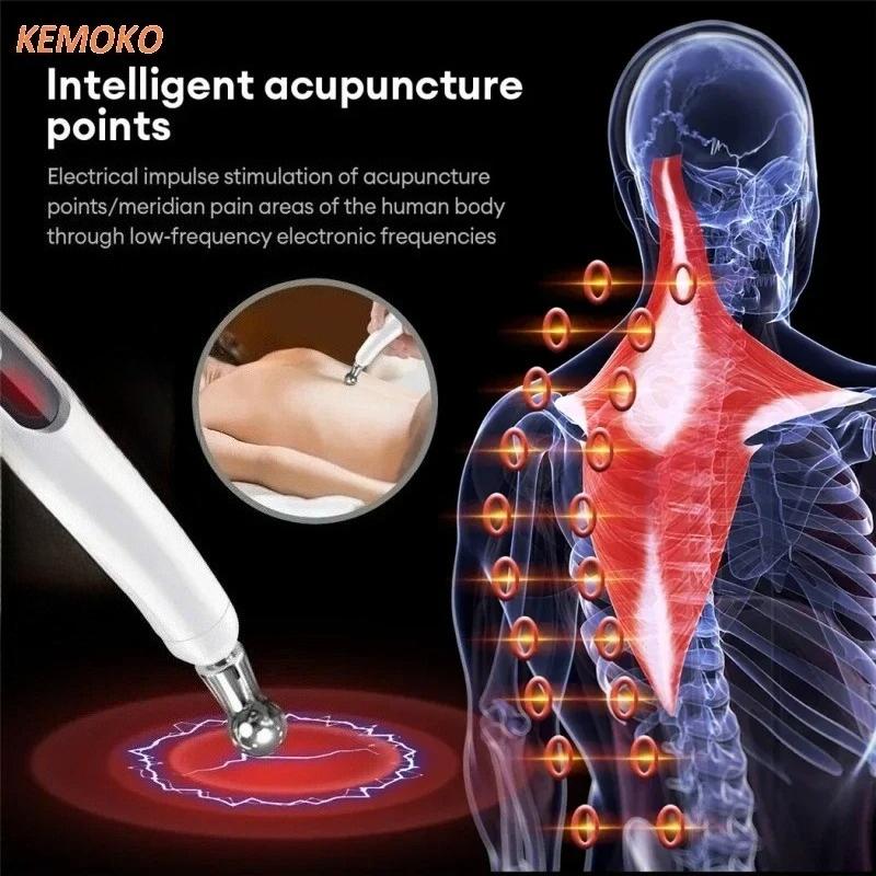 5 IN 1 Electronic Acupuncture Pen Acupuncture Point Pen Meridian Energy Meridian Pen Relief Muscle Relax USB Rechargeable