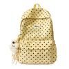 Schoolbag backpack Korean simple polka dots sweet wind early high school students commute light burden student backpack