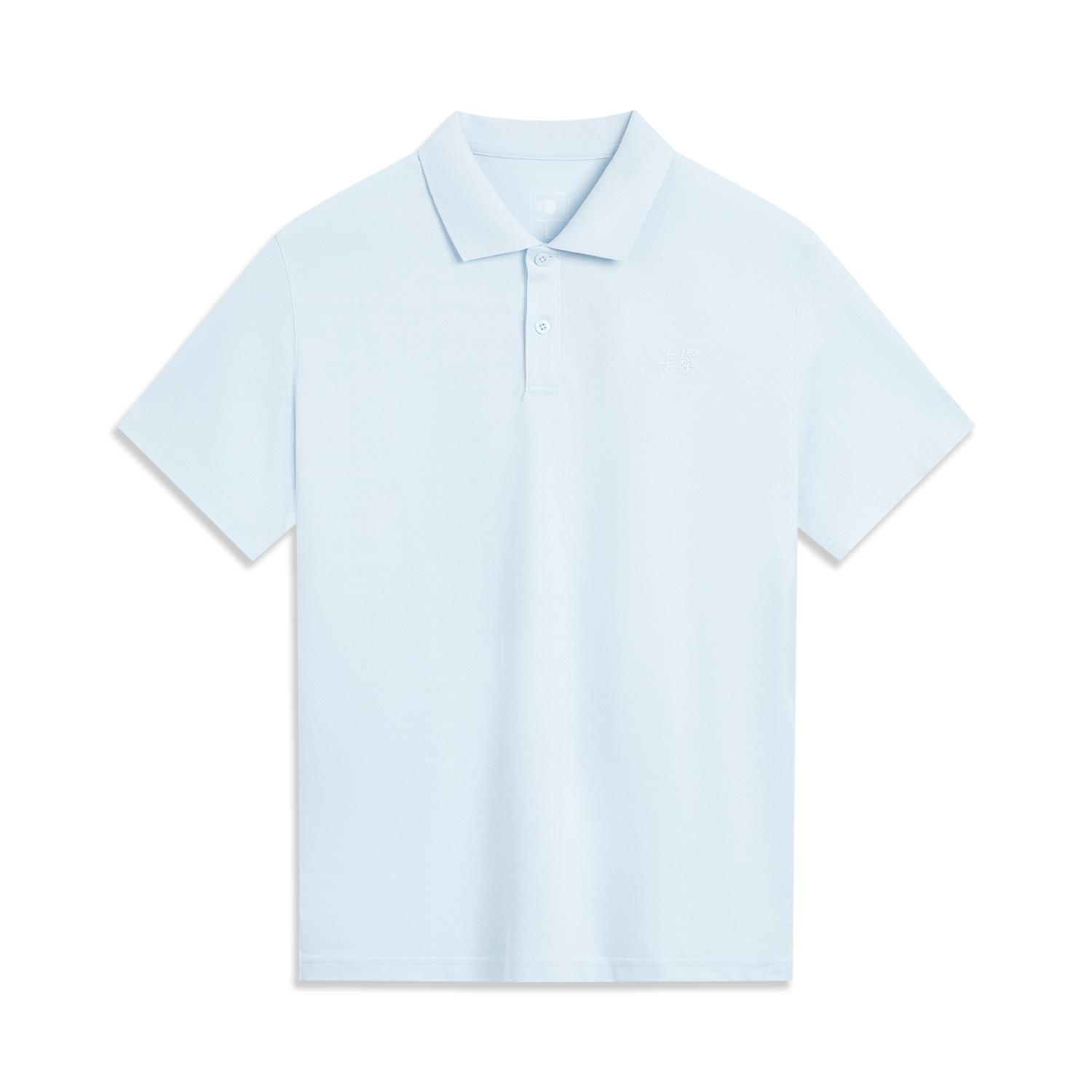 

Li-Ning Удобная Повседневная Простая Однотонная Универсальная Влагоотводящая Футболка-поло с коротким рукавом Мужские Футболки-поло Народно-синий APLV083-5 XXL