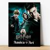 Harry Potter Cartoon Stich Bilder Set Künstliche Leinwand Hogwarts Schule Mosaik Stich 5d Diy Vollbohrer Diamantmalerei Kunst