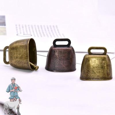 3Pcs Anti-Lost Horse Copper Bells Cow Horse Sheep Grazing Brass Bells for Farm Animals Horse Home Anti-Theft Accessories