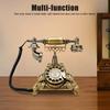 Retro Antique Home Landline Phone, Vintage Desktop Telephone with Dial, Retro Phone Suitable for Office and Café