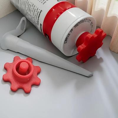 5pcs PLA Sealing Cap And Sealant Gun Nozzle Dredge Tool Seal Cap Used For Open Core Tubes To Prevent Rapid Drying