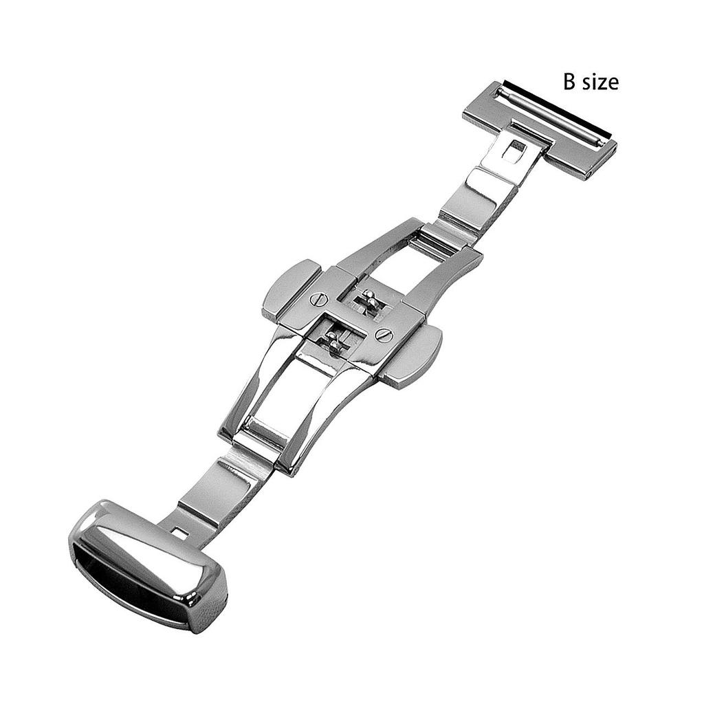 CASSIS D-Buckle PBF D-BUCKLE Mirror Finish 20mm Silver with Replacement Tool CASSM020