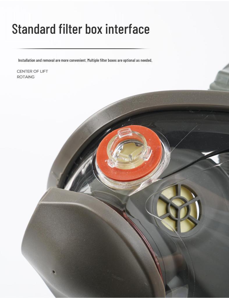 6800 Stijl Beschermend Gasmasker voor Spuitverf, Pesticiden, Chemicaliën, Decoratie en Formaldehyde