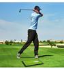 Golf Swing Practice Mat with Ball Trajectory Tracking for Indoor/Outdoor Use