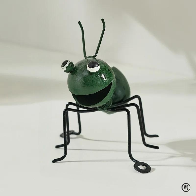 Kovové mravence zahradní dekorace, plot trávník ložnice obývací pokoj závěsná nástěnná dekorace, 3D socha mravenci umělecká dekorace ozdoba