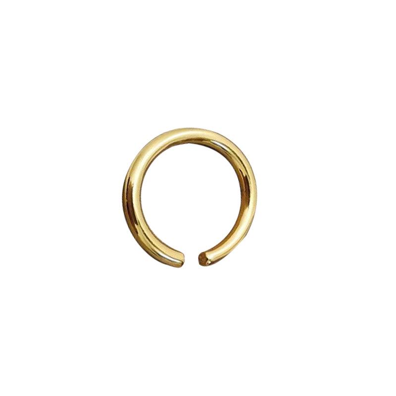 Minimalist C-shaped Glossy Ring Women's INS Niche Cold Wind Personality Light Luxury Geometric Party & Daily Finger Ring