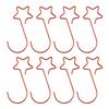 20 Pieces Metal Five-pointed Star Hooks S-shaped Xmas Tree Decors Hanging Pendant for Holiday Party Decor