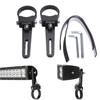 1Pair Car Led Light Bracket Driving Headlamp Holder Universal Bullbar Tube Bar Engine Hood Roof Rack Luggage Bar Lamp Clamp