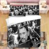 Johnny Hallyday Bedding Set Printed Comforter Quilt Bed Cover Duvet Cover Pillow Case 3 Pieces Sets Kids Adult Size Home Textile