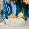Animal Ornament Resin Duck Tissue Box Water-proof Duck Shaped Tissue Dispenser  Tabletop Decoration