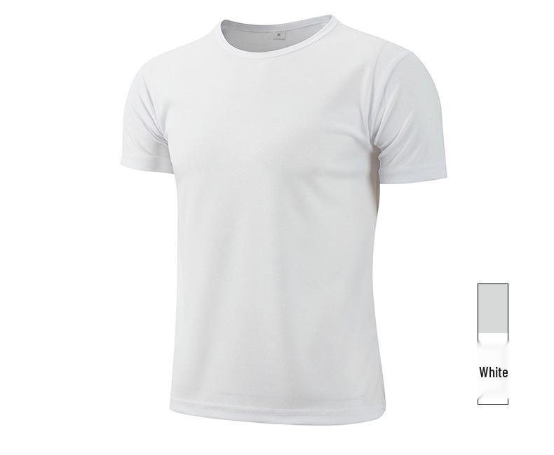 Summer Sporty Quick-Dry Short-Sleeve Logo T-Shirt