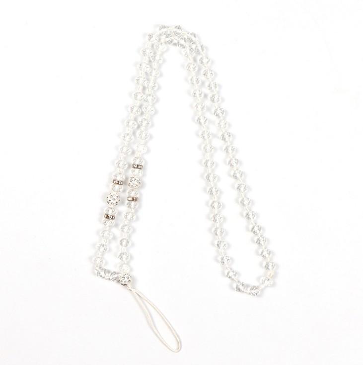 

Hand Woven Crystal Chain Lanyard Mobile Phone Rope Pendant Long Neck Rope Pendant Female Record Label Universal