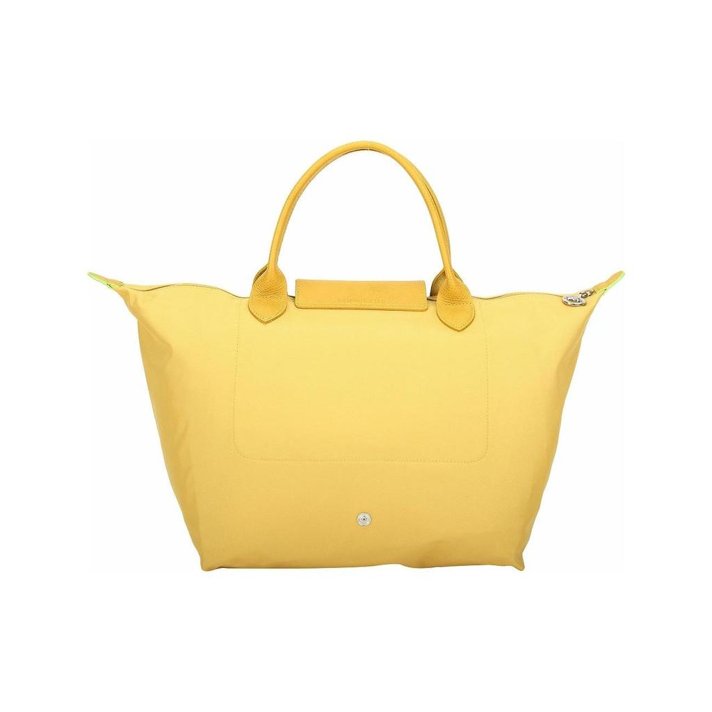 Longchamp Solid Color Embroidered Logo Snap Zipper Closure Fabric And Leather Dumpling Handbag Small Women Handbags Wheat-Yellow 1621919A81-23F