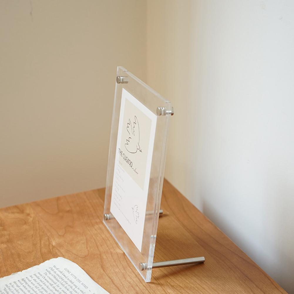 Business License Box Photo Frame Display Stand Painting Art Table Brand New