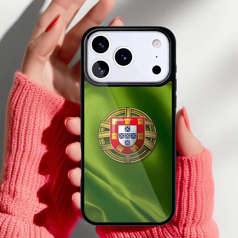 

Portugal National Flag Phone Case for iPhone 17 Air 16e 15 14 13 Pro Max Back Cover for 12 11 Pro Coque iPhone 13