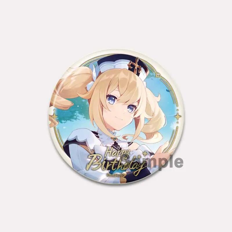 32/44/58mm Genshin Impact Tinplate Pin rotund desene animate Snap-in Brose pentru rucsac Cothes Accesorii Joc Anime Collection Badge Decorare