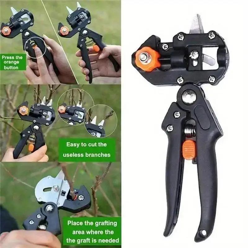 Multifu Grafting Scissors Orchard Fruit Tree Grafting Pruning Tool With Grafting Film Garden Gardening Pruning Grafting Scissors