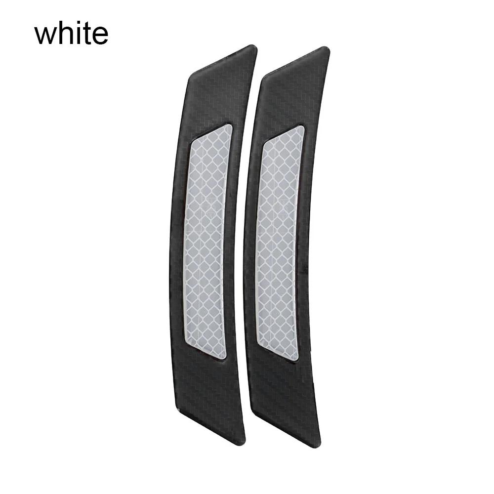2 Pezzi Protezione Fibra di Carbonio Bordo Sopracciglio Ruota Auto Adesivo Guardia Riflettente Hot accessori per veicoli adesivo riflettente