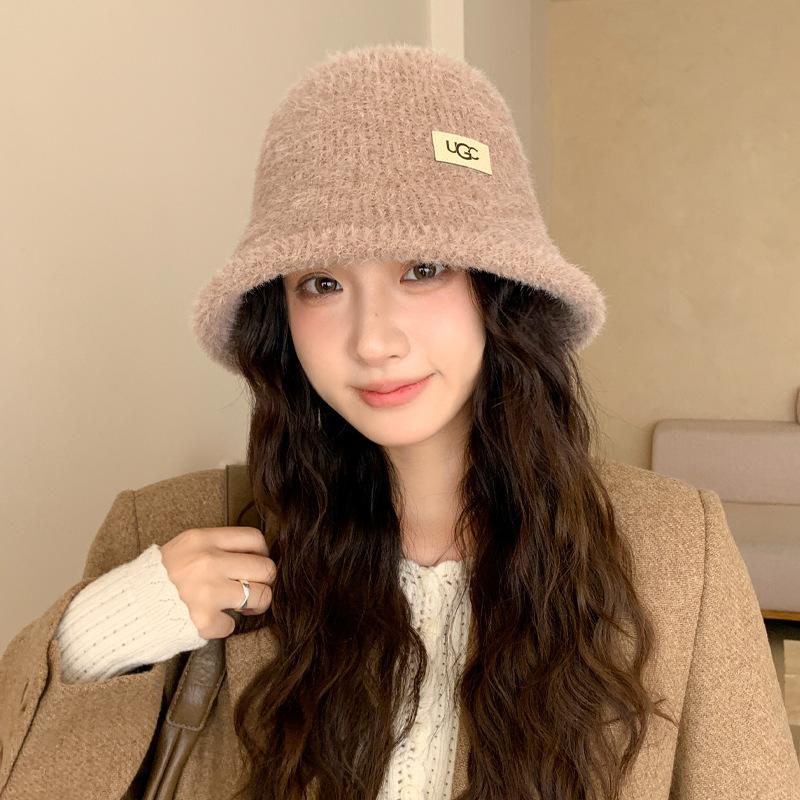Winter Hat Women's Fleece Thickened Bucket Hat Warm Fashion Bucket Hat Windproof Basin Hat