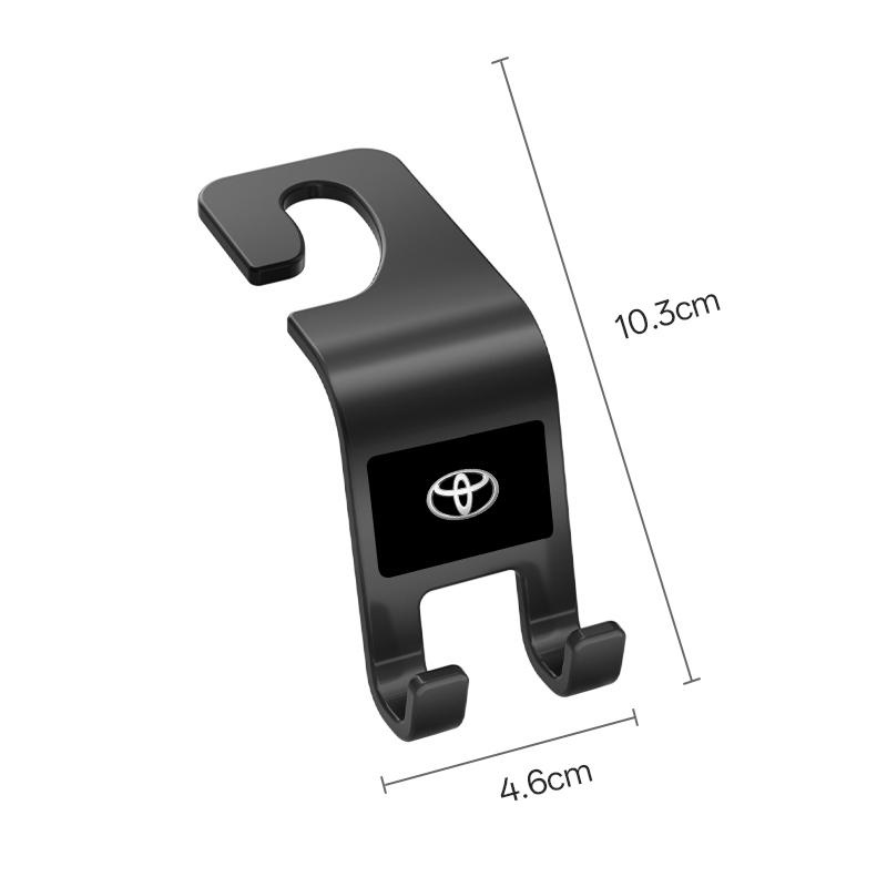 2Pc Car Interior Storage Seat Back Organizer Hooks Holder For Toyota Corolla Yaris Aygo Prius CHR Camry Auris Land Prado Keyring
